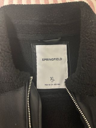 Cazadora Springfield Negra Talla XL