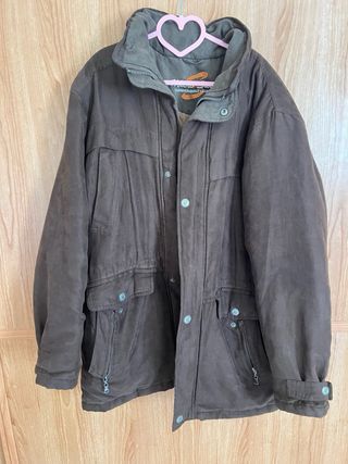 Parka C&A Marrón Forro Acolchado Vintage