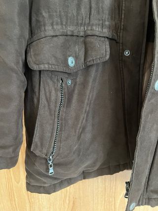 Parka C&A Marrón Forro Acolchado Vintage