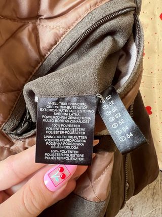 Parka C&A Marrón Forro Acolchado Vintage