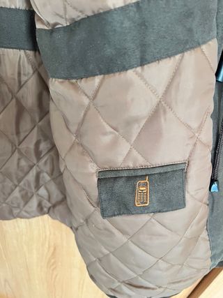 Parka C&A Marrón Forro Acolchado Vintage