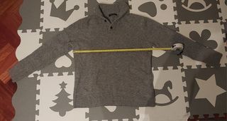 Jersey lana Cortefiel gris talla XS
