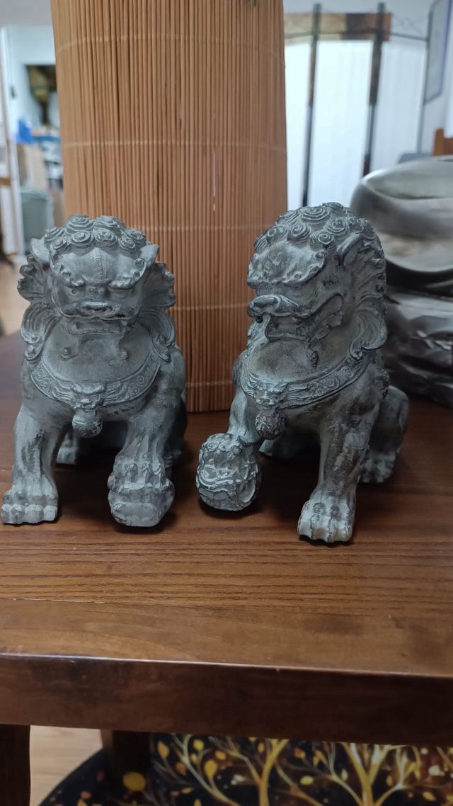 Coppia di cani Fu Guardians 