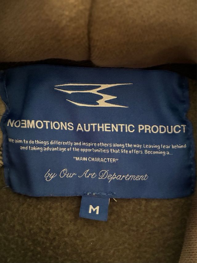 Sudadera Noemotions gris y marrón