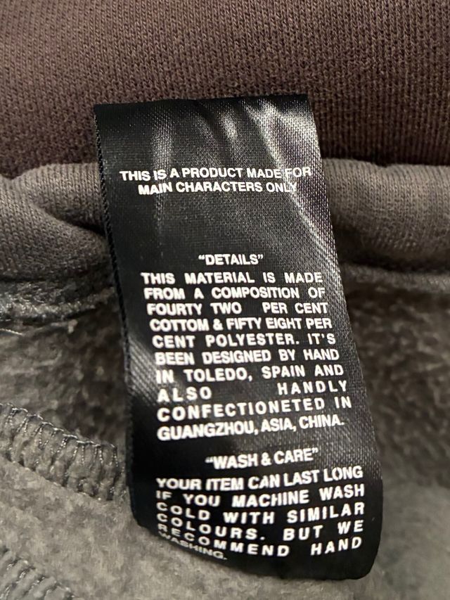 Sudadera Noemotions gris y marrón