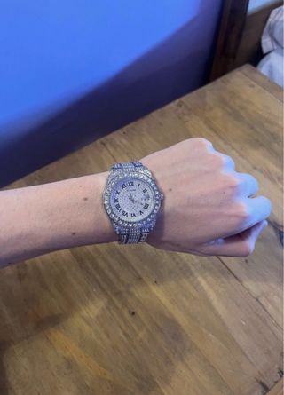 Reloj Skyline Hombre Plata Brillante
