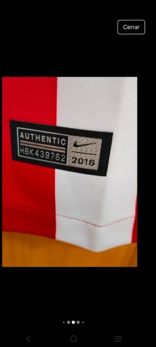 Camiseta Nike Atlético de Madrid Talla XXL 16/17