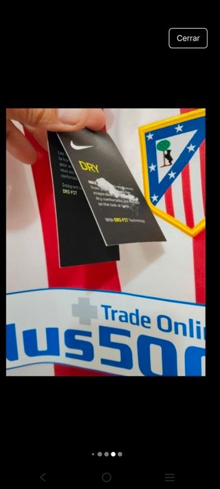 Camiseta Nike Atlético de Madrid Talla XXL 16/17