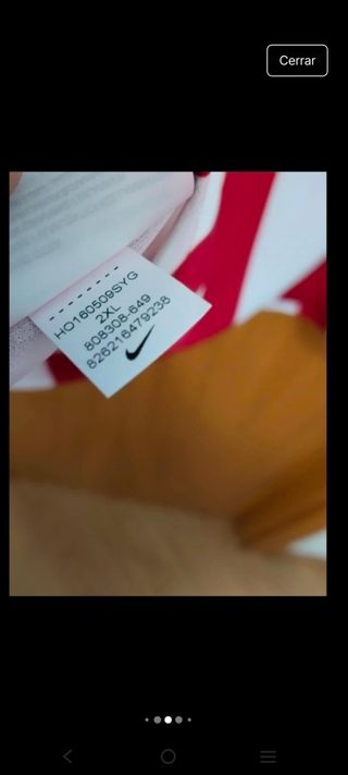 Camiseta Nike Atlético de Madrid Talla XXL 16/17