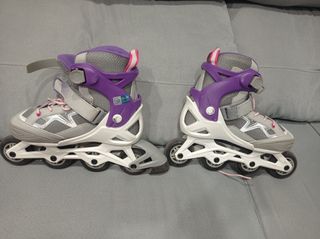 Patines en línea infantiles Oxelo morados