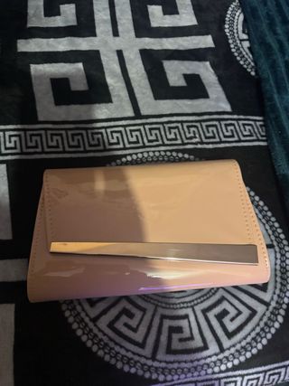 Bolso de fiesta dorado y rosa