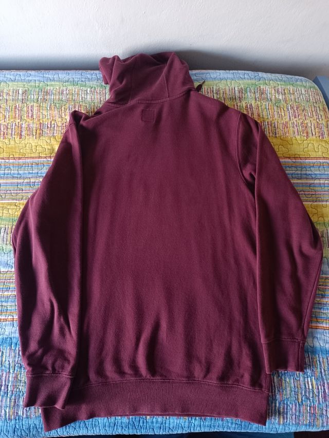 Felpa Vans con cappuccio rossa