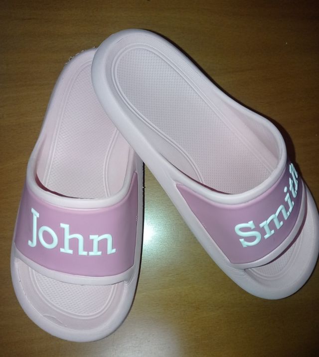 Chanclas piscina niña personalizadas John Smith