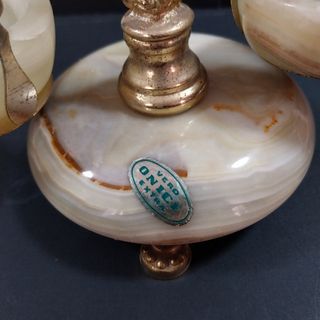 Bilancino in miniatura in ottone e onice