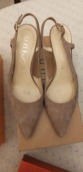 Unisa Scarpe Donna Beige/Marrone Slingback Tacco