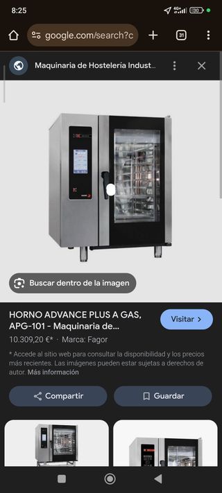 Horno Fagor Advance Plus a Gas APG-101