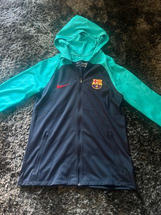 Sudadera Chándal Barcelona Nike Azul/Verde