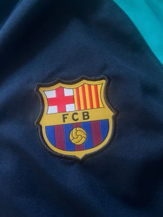 Sudadera Chándal Barcelona Nike Azul/Verde