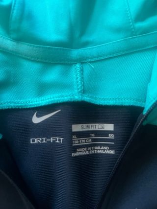 Sudadera Chándal Barcelona Nike Azul/Verde