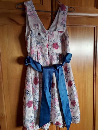 Vestido fiesta floral talla 38