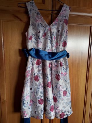 Vestido fiesta floral talla 38