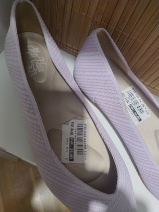 Manoletinas lila miss elastic talla 40