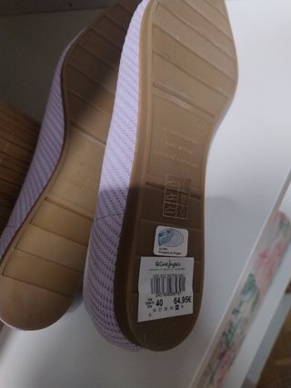 Manoletinas lila miss elastic talla 40