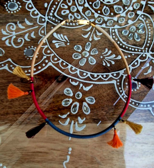 Isabel Marant azul y rojo, collar.