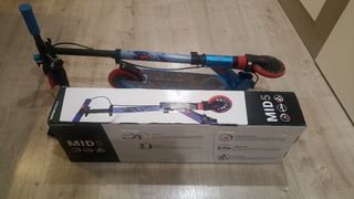 Patinete Oxelo MID 5 azul con caja original 
