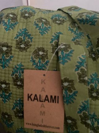 Bolsa de Viaje Kalami Estampada Verde