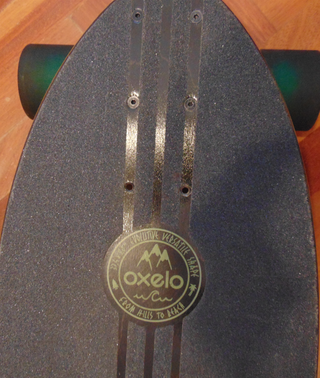 Longboard Oxelo Negro/Verde