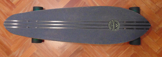 Longboard Oxelo Negro/Verde