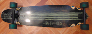 Longboard Oxelo Negro/Verde