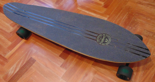 Longboard Oxelo Negro/Verde