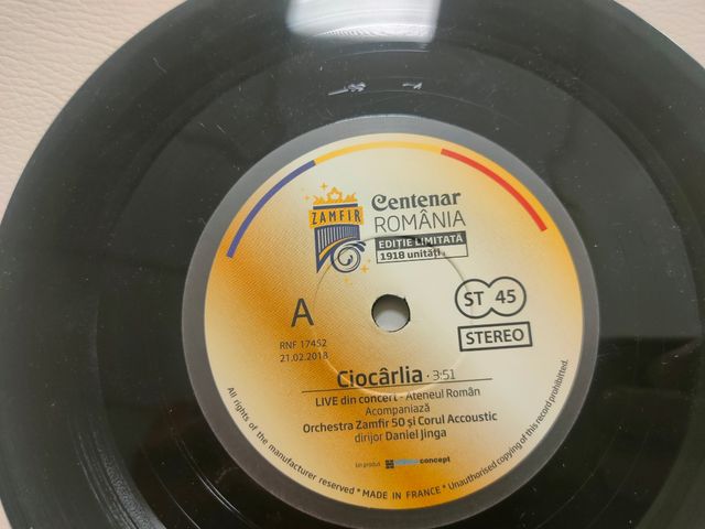 Estojo Zamfir Disc Centenar Roménia
