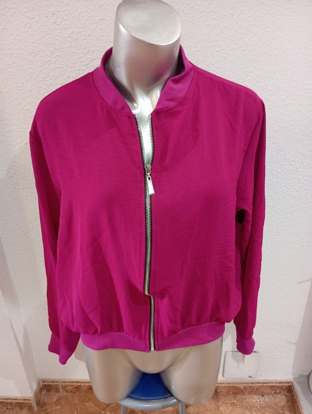 Bomber fucsia talla U