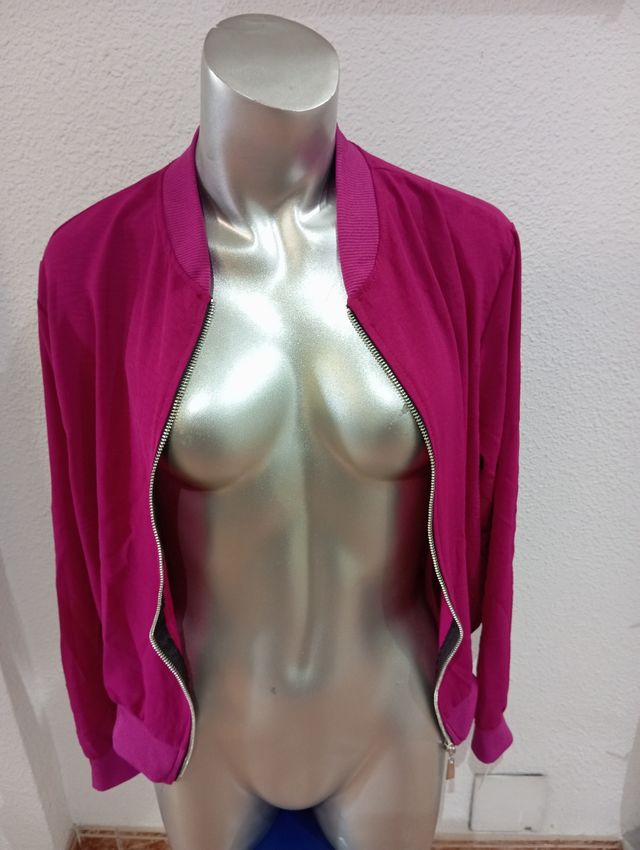 Bomber fucsia talla U