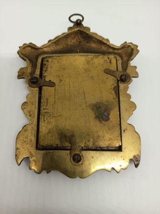 Cuadro flamenco vintage marco bronce óleo