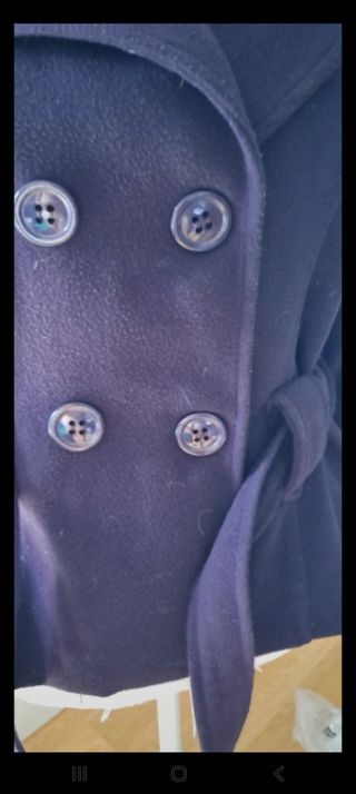 Cappotto corto viola con cintura