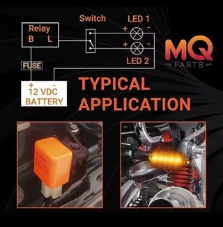 Relé para intermitentes Led DC12V para Moto o Quad