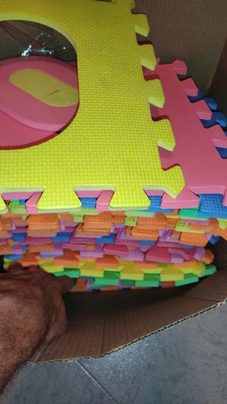Alfombra puzzle infantil multicolor