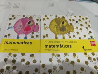 Libros de matemáticas de 1de primaria del 3trimest