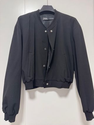 Chaqueta Bomber Zara Negra