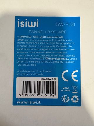 Pannello solare con cavo