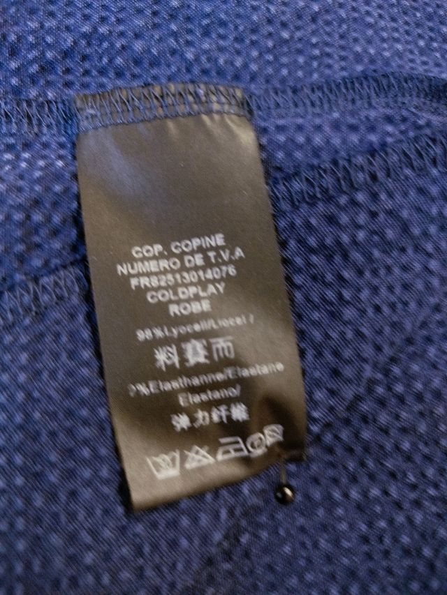 Vestido Cop Copine azul