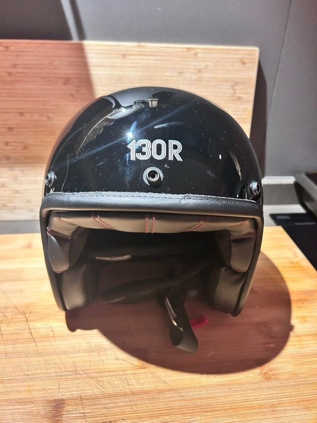 Casco Moto Negro 130R talla S