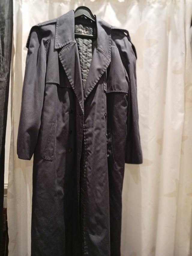 Gabardina azul marino