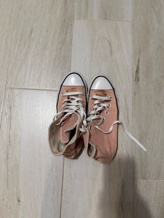 Zapatillas Converse rosas altas