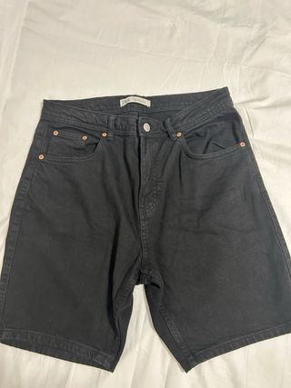 Bermudas Zara Negras Talla M