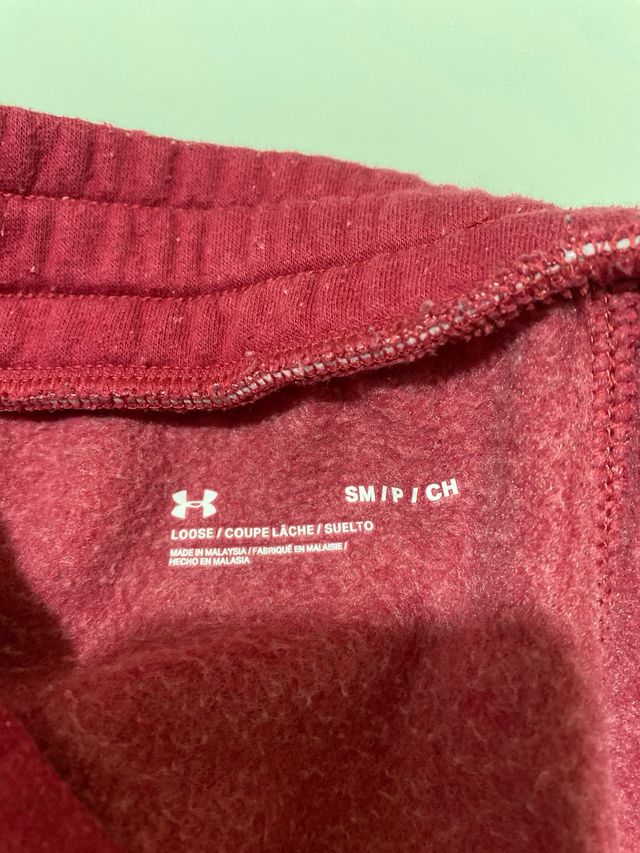 Pantalón chándal mujer Under Armour rojo